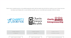 Desktop Screenshot of charityscience.com