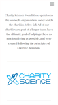 Mobile Screenshot of charityscience.com