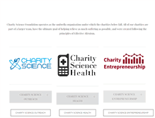 Tablet Screenshot of charityscience.com